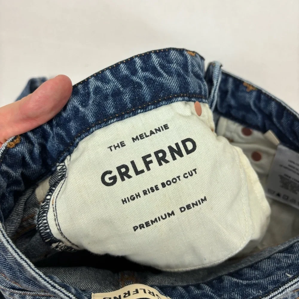 GRLFRND Melanie High Rise Boot Cut Jeans in Los Feliz Size 24 - Picture 9 of 14